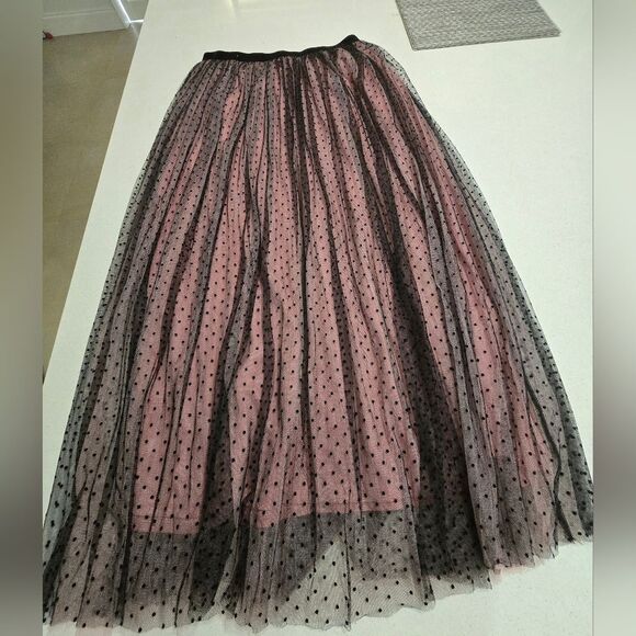 Zara Flare Polyester Skirt for Woman - Picture 8 of 10